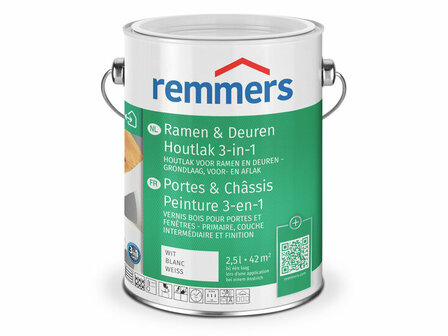 Ramen &amp; Deuren Houtlak 3in1 2.5L